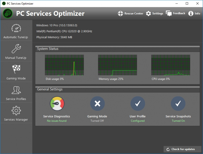 PC Services Optimizer