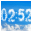 Blue Clouds Clock Screensaver